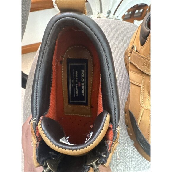 Ralph Lauren Men's Leather Duck Boots Low Top Polo Sport Size 9 - Picture 11 of 12